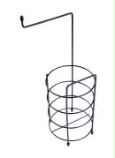 Suporte para Papel Higi�nico Preto 1 Pe�a