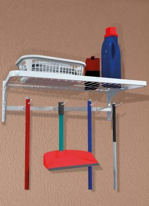 Suporte Vassouras e Prateleira Suporte Vassouras e Prateleira