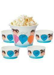 Kit para Pipoca com 5 Pe�as Decorados