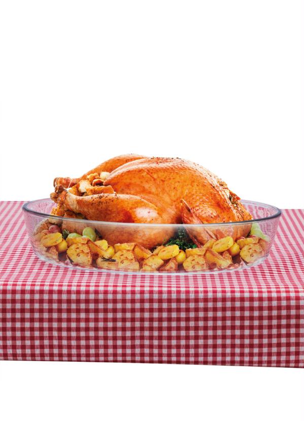 Assadeira Oval (Em Vidro) 2,4 L