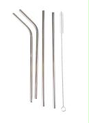 Kit Canudos A�o Inox 4 Pe�as