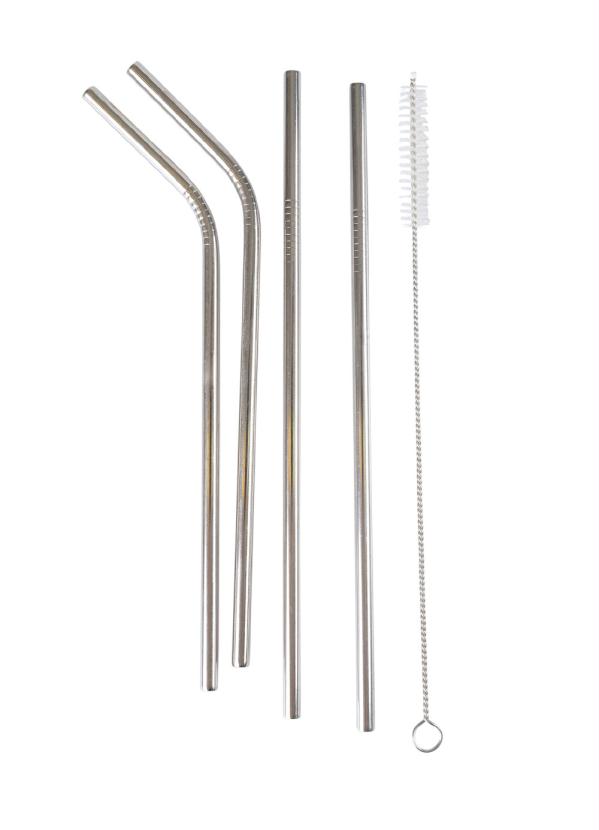 Kit Canudos A�o Inox 4 Pe�as